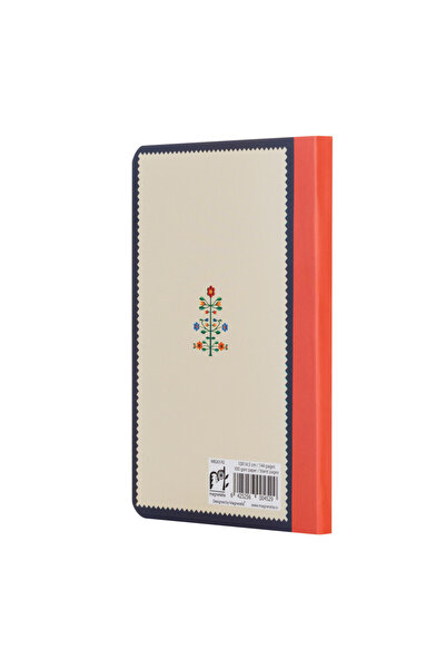 Magnetella Agenda nedatata, Pomul vietii, cotor rosu, foi albe, 10 x 14,5 cm, 144 pg, MB263 R2