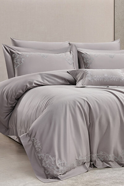 ZEBRACASA Kelly 400Tc Luxury Nevresim Takımı / Gri