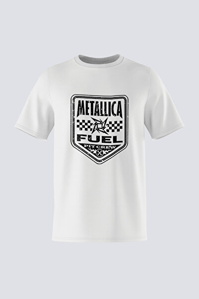 Tişört Mania Unisex Regular Fit Printed T-Shirt 100% Cotton - Metallica Fuel ...