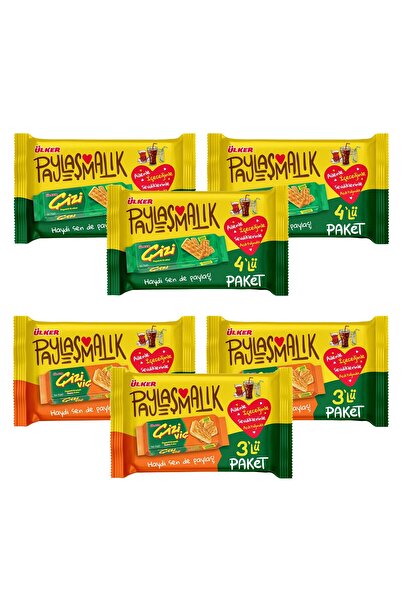 Ülker Çizi Kraker 4-Pack 280 Gr and Çiziviç 3-Pack 246 Gr 6-Pack Mixed Pack