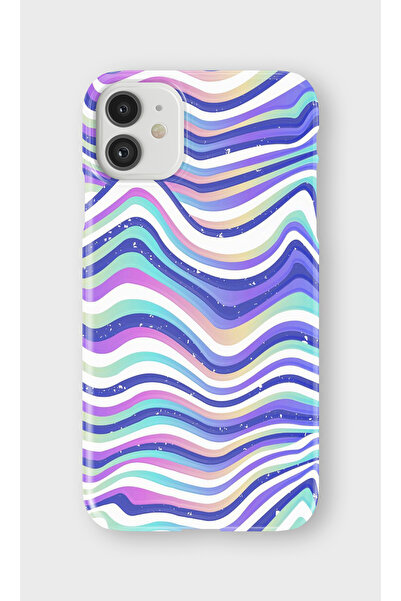 lelia حافظة هاتف شفافة مطبوعة متوافقة مع iPhone 11 |   مجموعة كولور ويف فلوكس