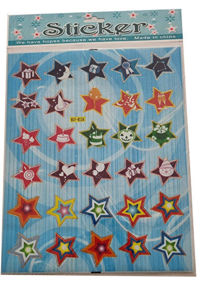 Modellino Kabartma Sticker Etiketler 30x17cm Emoji Kalp Hayvanlar Bayrak Meyv...