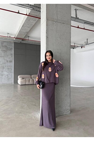 inowesta trend طقم نسائي من قطعتين: سترة تريكو نصف طول وفستان بنمط سوزين لابو...