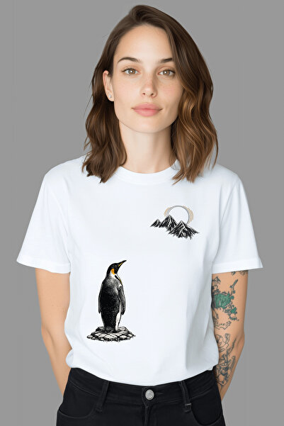 Free Tarz ولكن لماذا تيشيرت نايلست لومينال بينجوين قصة فضفاضة