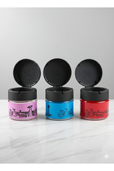 Adalinhome Скляна банка з кришкою для попільнички – запобігає появі запаху, с...