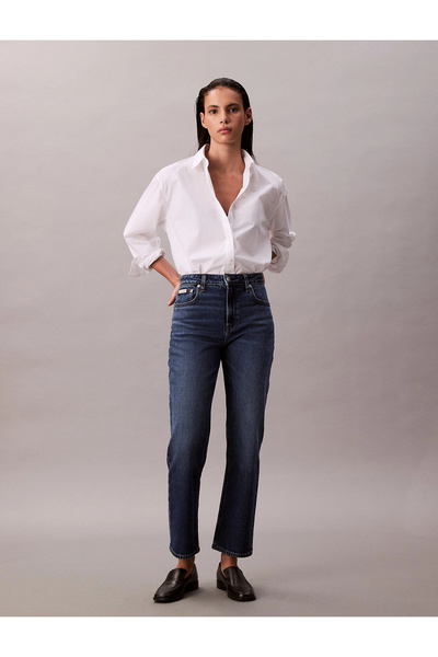 Calvin Klein SOLID BOXY CROPPED SHIRT