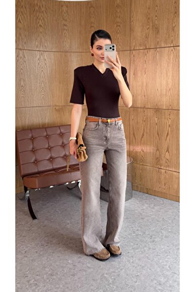 HAZELANNA Perive farmerke smeđe boje