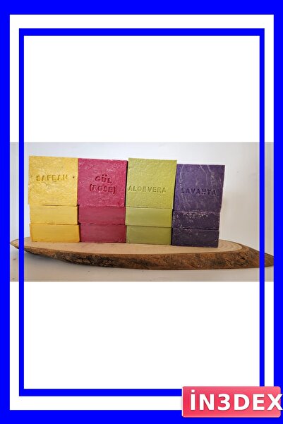 İN3DEX Economical Family Size Herbal Mixed Soap Set - 12-Piece Advantage Pack