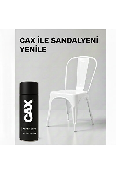 caxcolors CAX COLORS Metal Ahşap Plastik Sandalye Sprey Boya 400ml - Çizilmel...