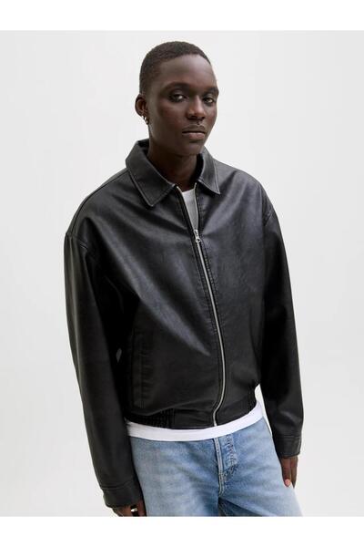 Jack & Jones Jack&Jones Jjleon Pu Bomber Erkek Ceket 12289182