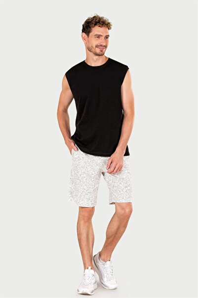 OBJE Men's Black Single Jersey Sleeveless Undershirt