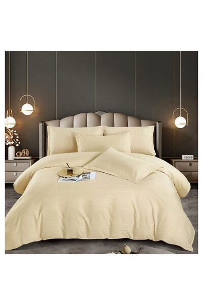 OEM Duvet Cover Set, Yellow, UNI, 6 Pieces, 230 x 250 cm, 4 Pillowcases