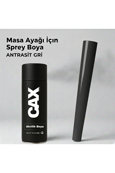 caxcolors CAX COLORS Masa Ayağı Mobilya Sprey Boya 400ml - Metal Ahşap Plasti...