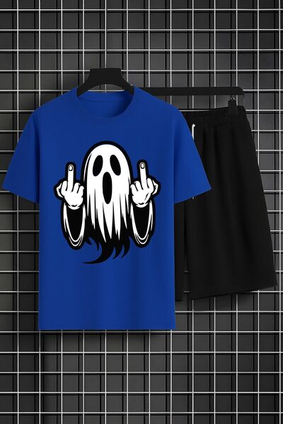 orwen life est. 2022 Oversize Unisex Shorts Set – Ghost Middle Finger Print, ...