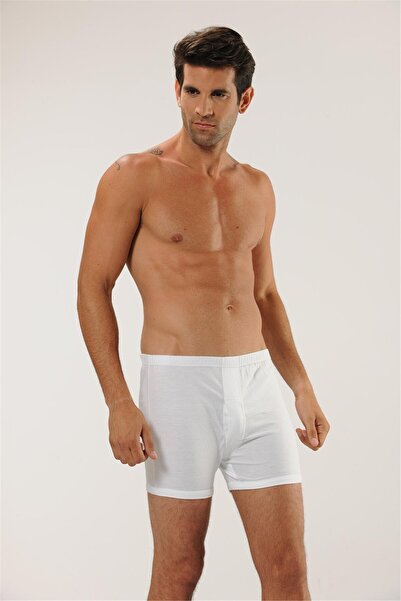 OBJE Men's White Combed Cotton Long Panties
