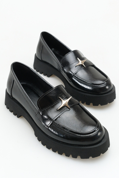 FEMME Women's Loafer Daily Classic Shoes Casual Moccasin Moana Black