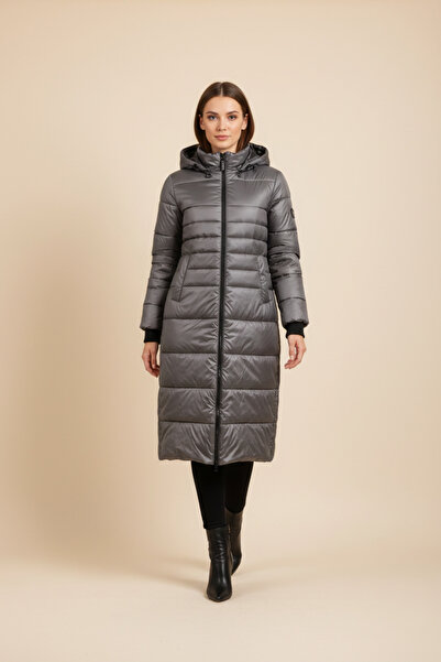 esmara Womens Long Puffer Coat Long Down Winter Coats Jacket Thicken Quilted ...