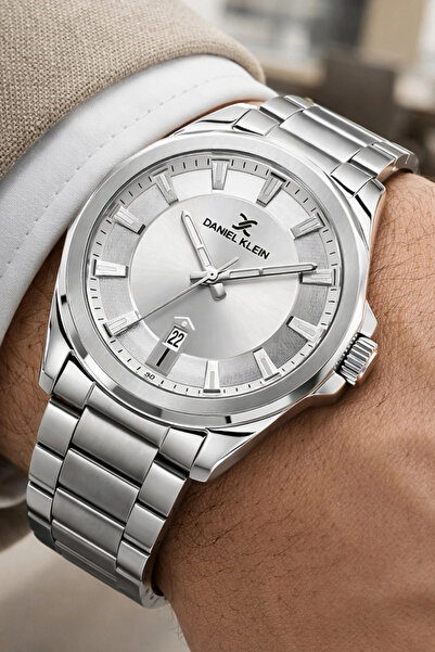 Daniel Klein Steel Cord&Case Calendar Men's Wristwatch Wrist Bracelet Gift Si...