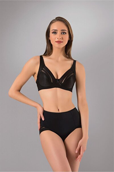 OBJE Kadın Siyah Lısca Modeli Sütyen Takım