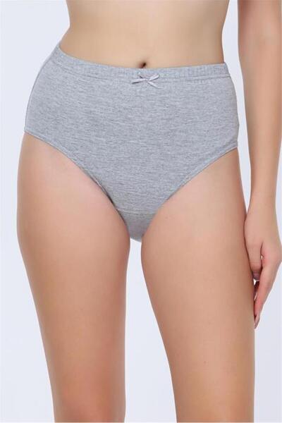 OBJE Women's Gray High Waist Bato Panties