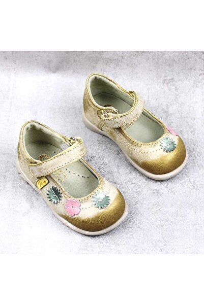 tino Lightweight children's shoes, made of natural leather, decorated with fl...
