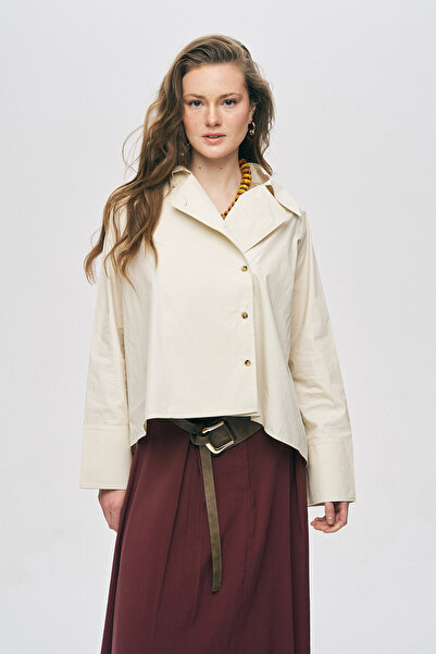 Orfeo Negro Дамско асиметрично изрязано модерно едноцветно сако с кръстосан д...