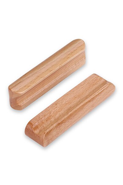 PEUTIER Furniture Handles, Set of 6, Wood, 64mm, SYZOW