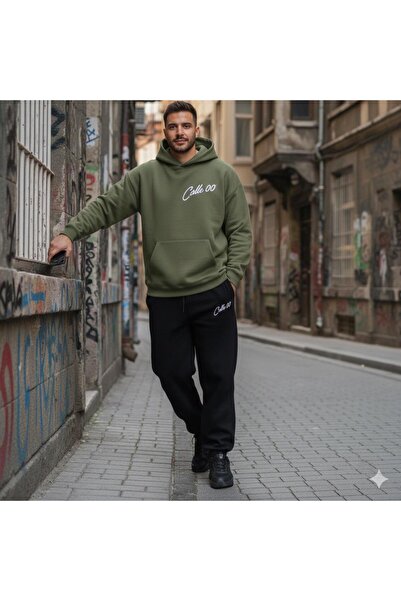 bellanova Calle 00 Men's 3 Thread Threaded Oversize Hoodie Tracksuit Set
