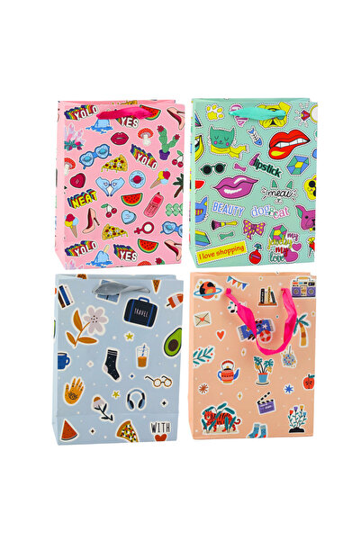 Three top online Gift Bag with Sticker Motif