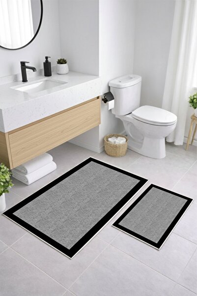 Olverno Home Banyo Paspası Makinede yıkanabilir Kaymaz Taban Leke Tutmaz Su E...