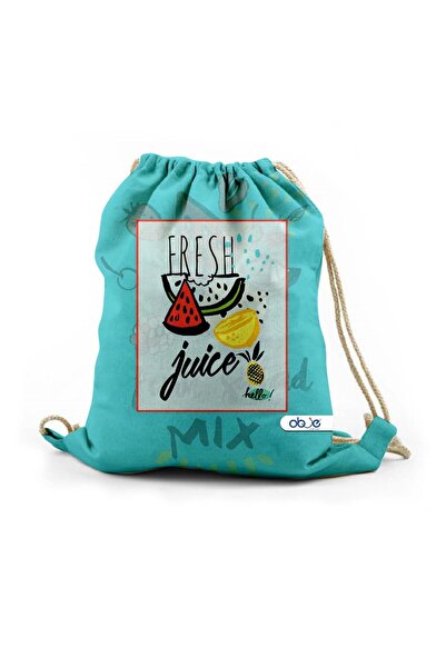 OBJE Men's Fresh Patterned Zipperless Beach Bag