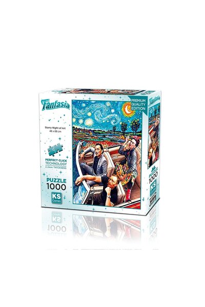 FABBA TOYS 20823 لغز فني من 1000 قطعة: الليلة النجمية