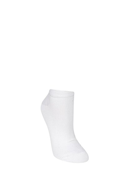 OBJE Women's White Bamboo Assorted Booties Socks