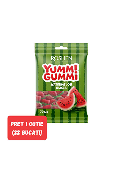 Roshen SET 22 PIECES Yummi Gummi Watermelon Slices 70g/22pcs