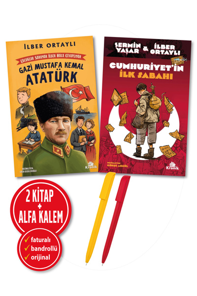 Kronik Kitap Alfa Kalem+Children Ask Questions about Atatürk+The First Mornin...