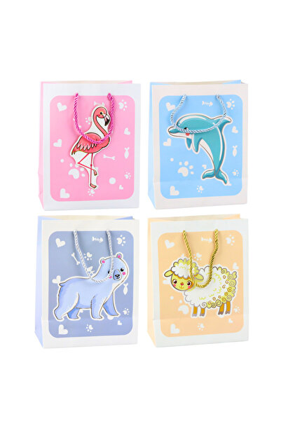 Three top online Colorful Gift Bag with 3D Animals