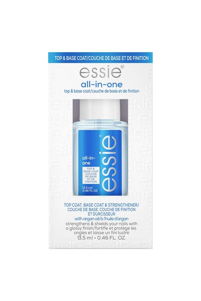 ESSİE All-In-One Base Coat + Top Coat + Strengthener Nail Polish, 0.46 Ounces...