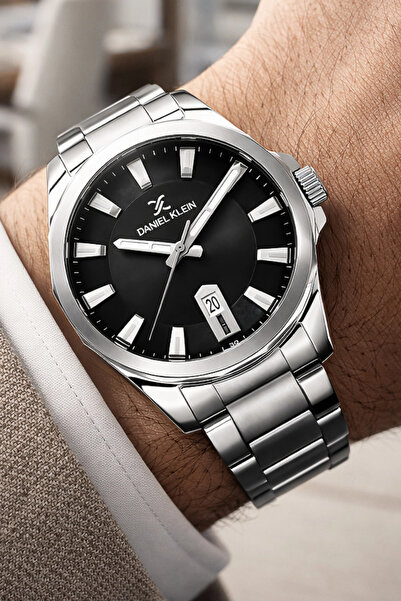 Daniel Klein Steel Cord&Case Calendar Men's Wristwatch Wrist Bracelet Gift Si...