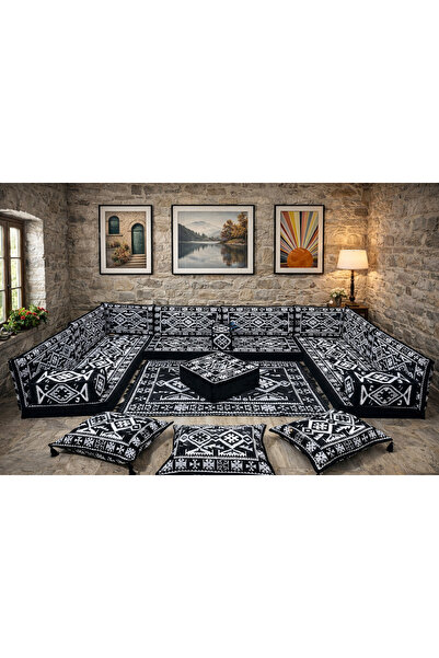 Dekor Köşe Geleneksel Kilim Desenli Köşe Oturma Takımı | Konsept Salon & Kış ...