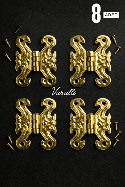 Varalli مفصلات ومسامير ذهبية اللون على شكل فراشة للصناديق والخزائن، مفصلات هو...