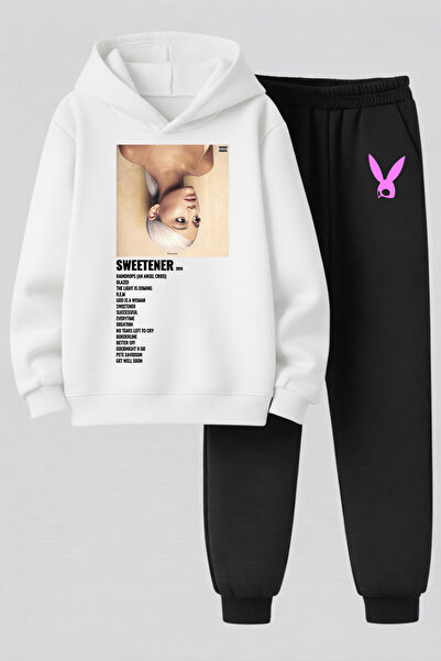 MAGORS طقم سويت شيرت وبنطلون رياضي مطبوع بثلاث خيوط عالي الجودة للأطفال من أر...