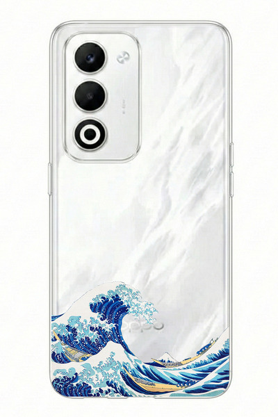 TechTree حافظة من السيليكون مطبوعة بتصميم موجة كاناجاوا أوكي نامي أرا متوافقة...