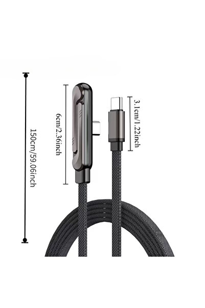 CEDAN 240W Hızlı Şarj Katlanabilir Telefon Tutucu | 2'si 1 Arada Katlanabilir Veri Kablosu, Type-C