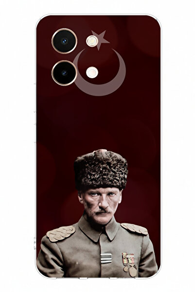 TechTree حافظة سيليكون مطبوعة عليها نجمة القمر ورئيس الأركان أتاتورك متوافقة ...