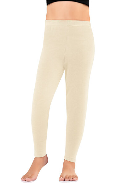 OBJE Children's Cream Color Thermal Single Bottom Layer