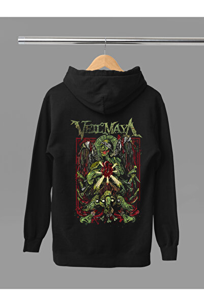 MAGORS VEIL OF MAYA SWEATSHIRT ROCK CU GLUGĂ, DIN BUMBAC IMPRIMAT, CU MÂNECĂ ...