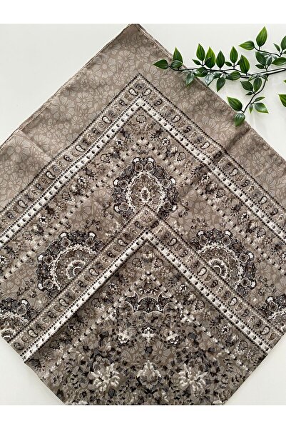 Zambak Eșarfă din bumbac cu model de țiglă, de dimensiuni mari