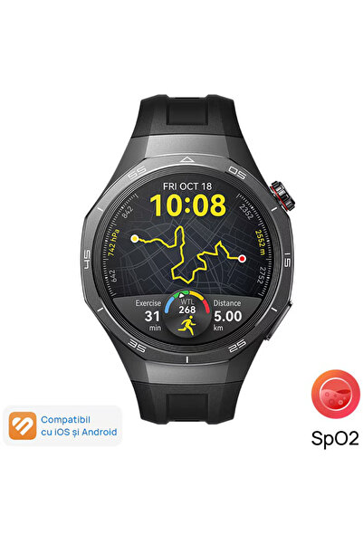 Huawei Έξυπνο ρολόι GT 5 Pro, 46 ​​χιλ., θήκη από τιτάνιο με σκούρα απόχρωση,...