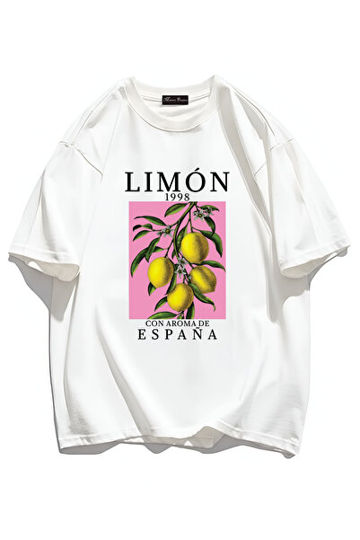 Marco Fresco تيشيرت للشباب بأكمام قصيرة وطبعة ليمون للجنسين