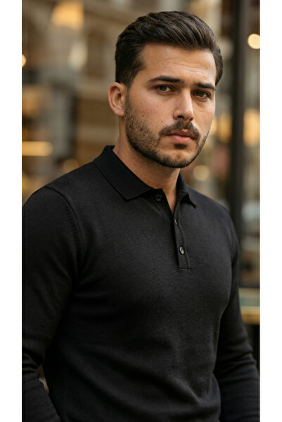 Kanonik Education Men's Button Collar Knitwear